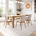 Nakagishi 10x13 Area Rugs Living Room: Washable Boho Large Neutral Soft - Image 7