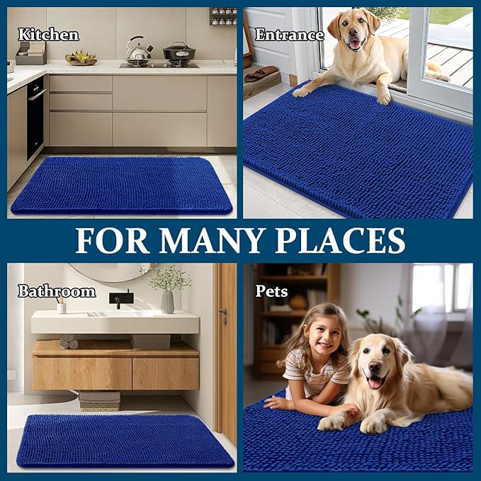 OLANLY Dog Door Mat for Muddy Paws 59x20, Absorbs Moisture and Dirt, Absorbent - Image 8