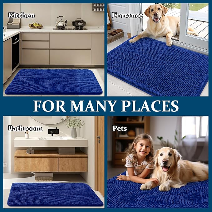 OLANLY Dog Door Mat for Muddy Paws 40x24, Absorbs Moisture and Dirt, Absorbent - Image 8