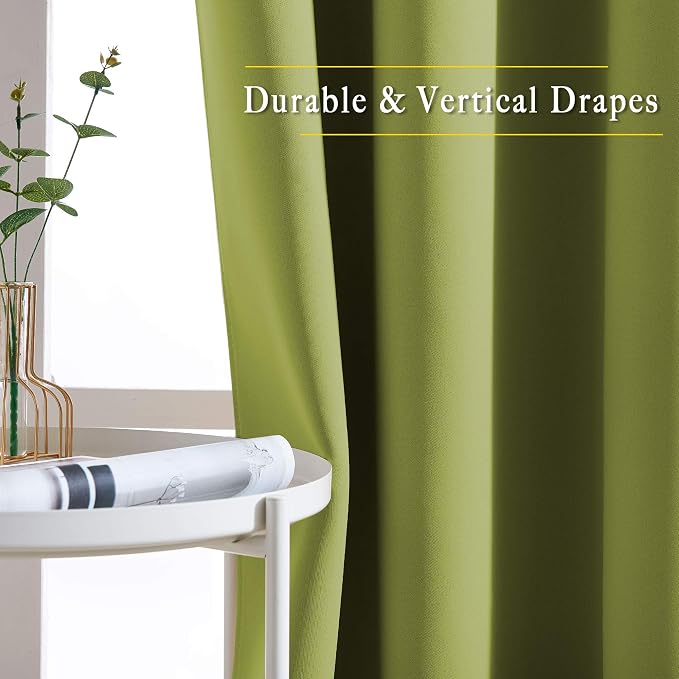 NICETOWN Room Darkening Curtains 90 inches Long - Image 5