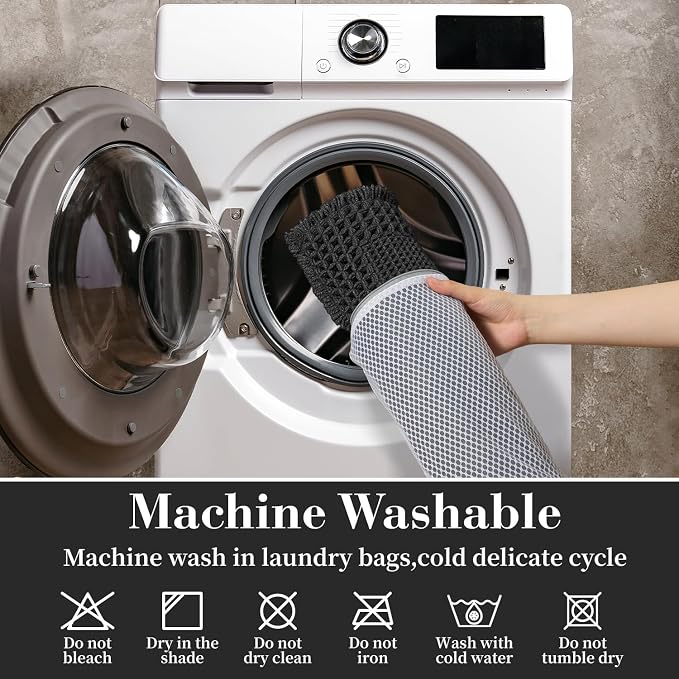 RESARE Waffle Bath Mat for Bathroom, Super Absorbent Bathroom Rugs Non Slip - Image 6