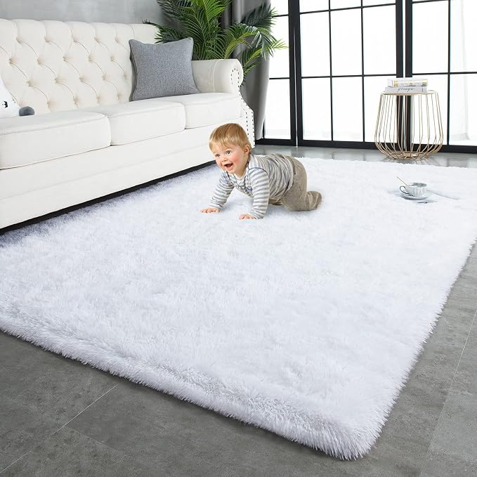 TWINNIS Super Soft Shaggy Rugs Fluffy Carpets 9x12 Feet, Indoor Modern Plush by TWINNIS