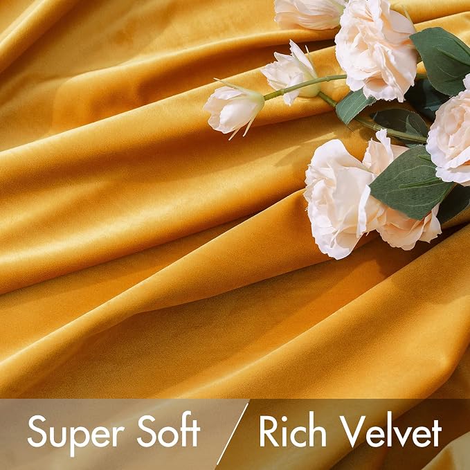 MIULEE Velvet Curtains 96 inches 2 Panels - Image 4