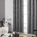 Deconovo Blackout Curtains 84 Inches Long, Light Gray Drapes - Image 4