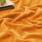 BEDELITE Fleece Blankets Queen Size Burnt Orange Throw Blankets - Image 4
