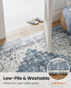 AMADA HOMEFURNISHING 2'6"x8' Washable Area Rug, Low-Profile Entryway Rug - Image 5