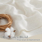 RYB HOME Linen Sheer Curtains - Image 3