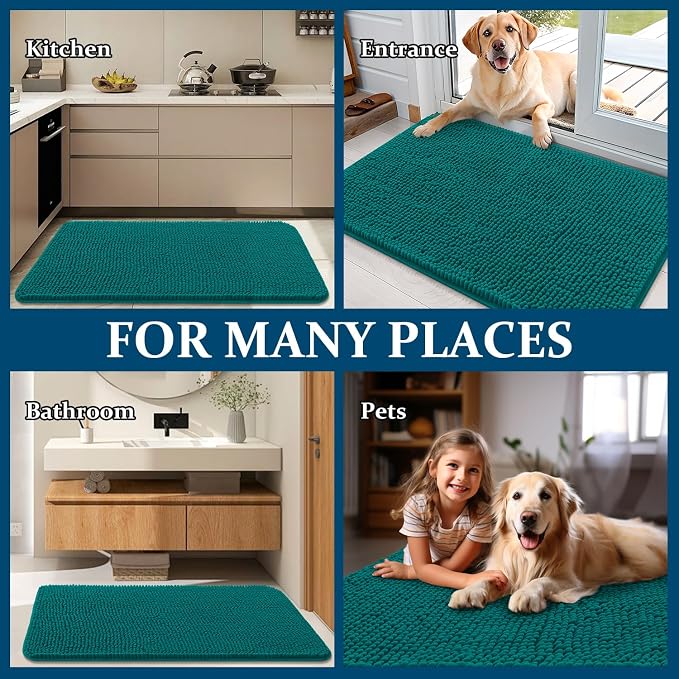 OLANLY Dog Door Mat for Muddy Paws 59x24, Absorbs Moisture and Dirt, Absorbent - Image 8