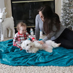Bedsure GentleSoft Fleece Blanket Twin Size Teal - Image 8