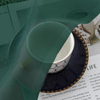 Aiyufeng Hunter Green Sheer Curtain Drapes 72 Inch Length 2 Panels - Image 3