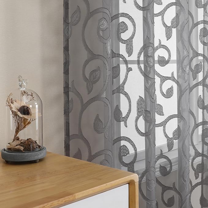 OWENIE Furman Sheer Curtains 84 inches Long - Image 7