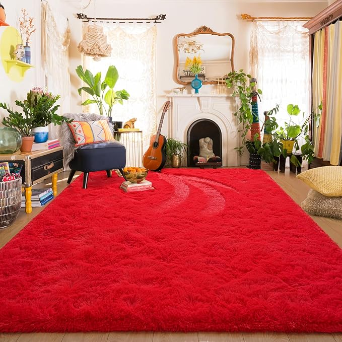 Amearea Premium Soft Fluffy Rug Modern Shag Carpet, 5.3x7.5 Feet, Fuzzy Plush - Image 7
