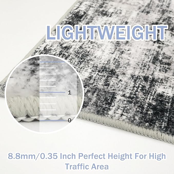 IOHOUZE Abstract Area Rug 4x6 Ft Washable Rugs - Image 5