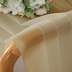 OWENIE Gold Sheer Curtains 78 Inch Length 2 Panels Set, Light Filtering Voile - Image 4