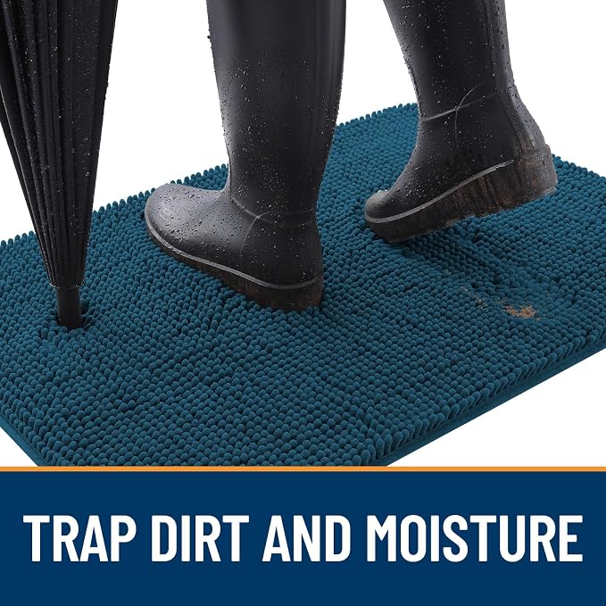 OLANLY Dog Door Mat for Muddy Paws 50x30, Absorbs Moisture and Dirt, Absorbent - Image 2