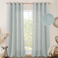 LAMIT Living Room Linen Curtains 90 Inch by LAMIT