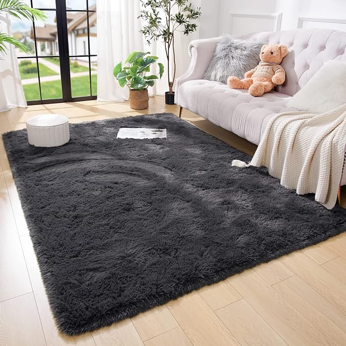 Amearea Premium Soft Fluffy Rug Modern Shag Carpet, 5.3x7.5 Feet, Fuzzy Plush - Image 3