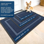 OLANLY Front Door Mat Indoor Outdoor Entrance, Waterproof All-Season, - Image 2