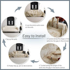 MYSKY HOME Sectional Couch Cover Khaki Geometric Abstract Sofa Covers - Image 5