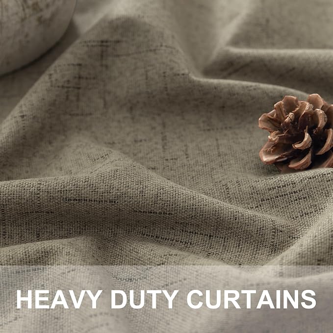 Living Room Darkening Curtains 63 Inches Long Small Bay Window Blackout - Image 3