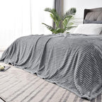 BEDELITE Fleece Blanket King Size – 3D Ribbed Jacquard Soft and Warm Decorative - Image 8