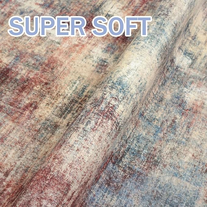 IOHOUZE Abstract Runner Rug 2x5 Ft Washable Runners - Image 6