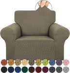 KEKUOU Stretch Single Sofa Slipcover 1 Piece Couch Sofa Cover Furniture by KEKUOU