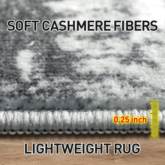 10x14 Area Rugs Washable Rug: Modern Abstract Living Room Rug Soft Anti-Skid - Image 7