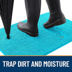 OLANLY Dog Door Mat for Muddy Paws 40x32, Absorbs Moisture and Dirt, Absorbent - Image 2