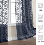 OWENIE Furman Extra Long Sheer Curtains 96 inches Long - Image 6