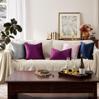 GIGIZAZA Purple 12x20 Lumbar Velvet Decorative Throw Pillow Covers - Image 4