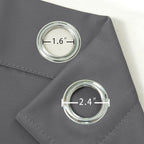 LEMOMO Frost Grey Blackout Curtains/52 x 45 Inch Length Kids Curtains/Set of 2 - Image 6