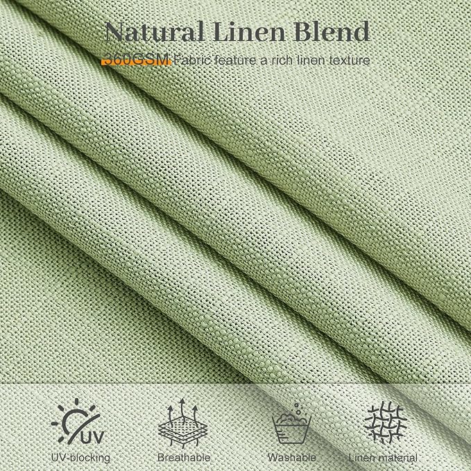 Sage Green Pinch Pleated 84 Inch Curtains - Image 8