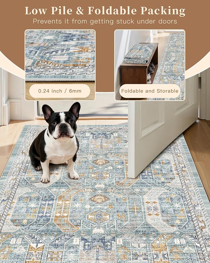 Madane Hallway Runner Rug 2x12, Extra Long Washable Runner Rugs - Image 9