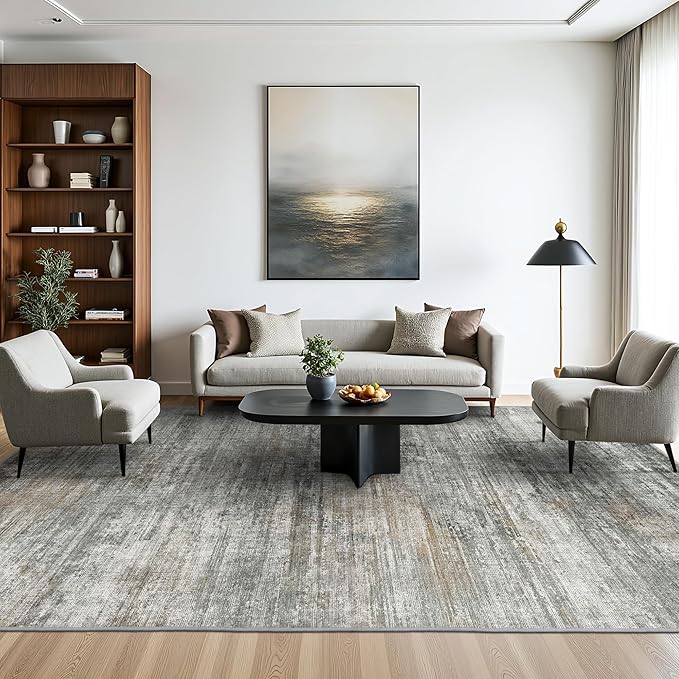 Area Rugs 8x10 for Living Room Bedroom, Modern Abstract Machine Washable Rug by BEIMO
