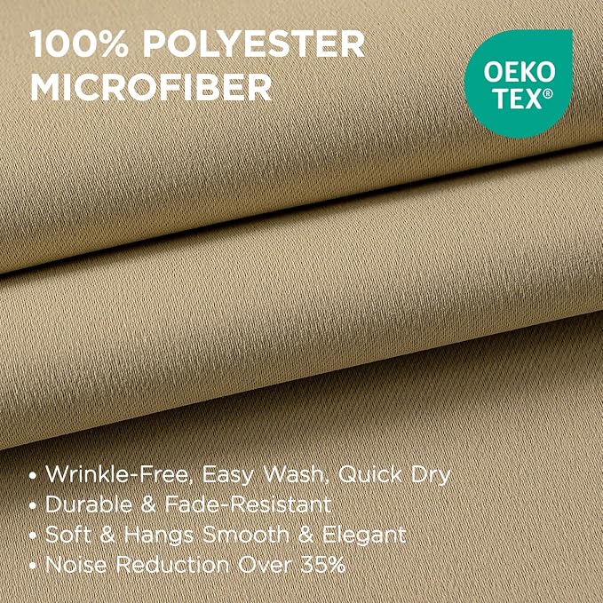 Joydeco Blackout Curtains 108 Inches Long 1 Panel, Thermal Insulated Long - Image 2