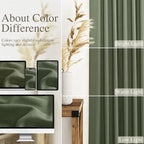 Nanspring Forest Green Linen Curtains - Image 2
