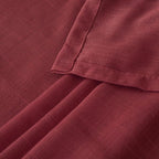 BGment Burgundy Linen Curtains 63 Inches Long - Image 8