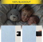 Light Blue Black Out Curtains 96 Inches Long - Image 4