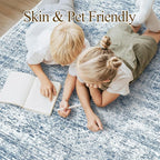 9x12 Area Rugs for Living Room, Non Slip Machine Washable Vintage Rugs - Image 3