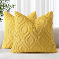 decorUhome Summer Throw Pillow Covers 18x18 Inch Set of 2, Soft Plush Faux Wool by decorUhome