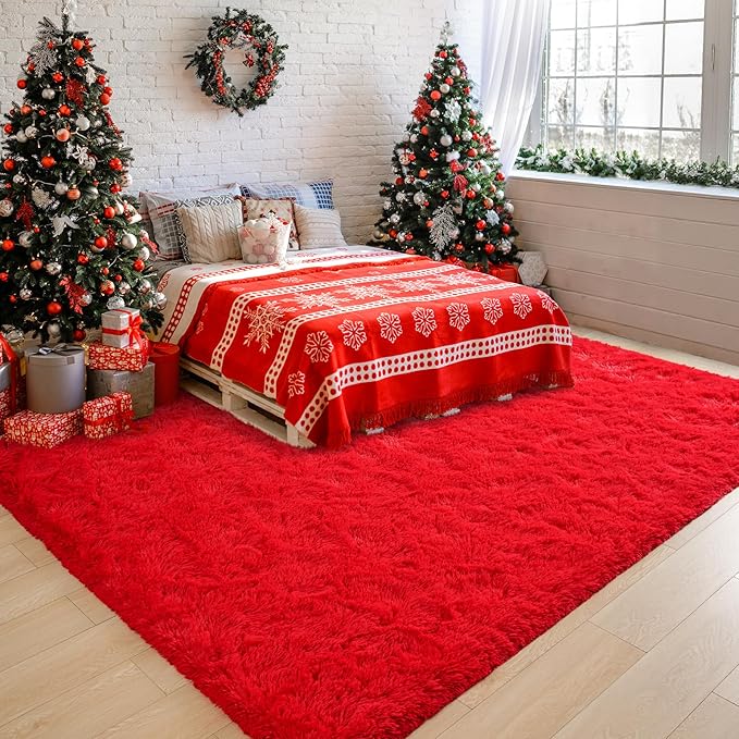 Chicrug Soft Area Rugs for Bedroom Living Room Plush Fluffy Rug 6x9 Feet by ChicrugHomeDecor