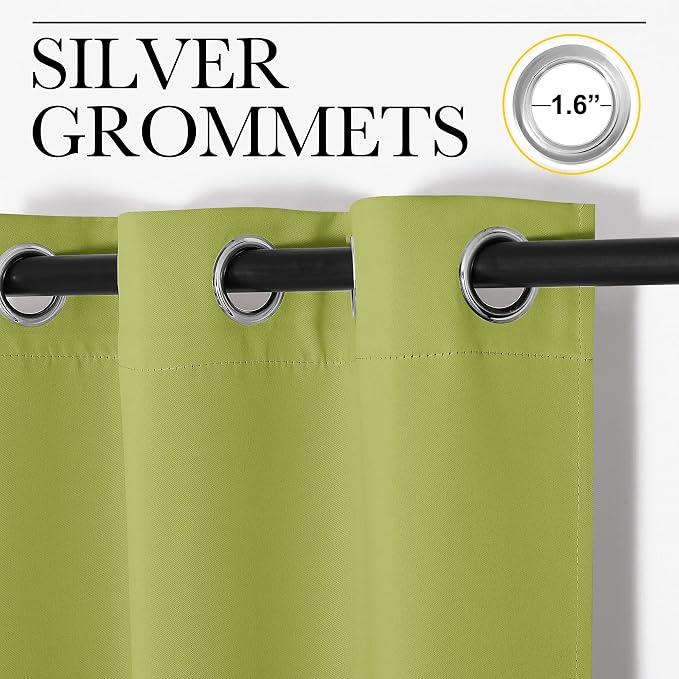 NICETOWN Window Treatment Thermal Insulated Solid Grommet Blackout - Image 3