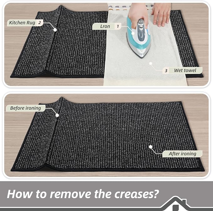 BEQHAUSE Kitchen Runner Rugs 20"x48", Non-Slip Kitchen Mats - Image 9