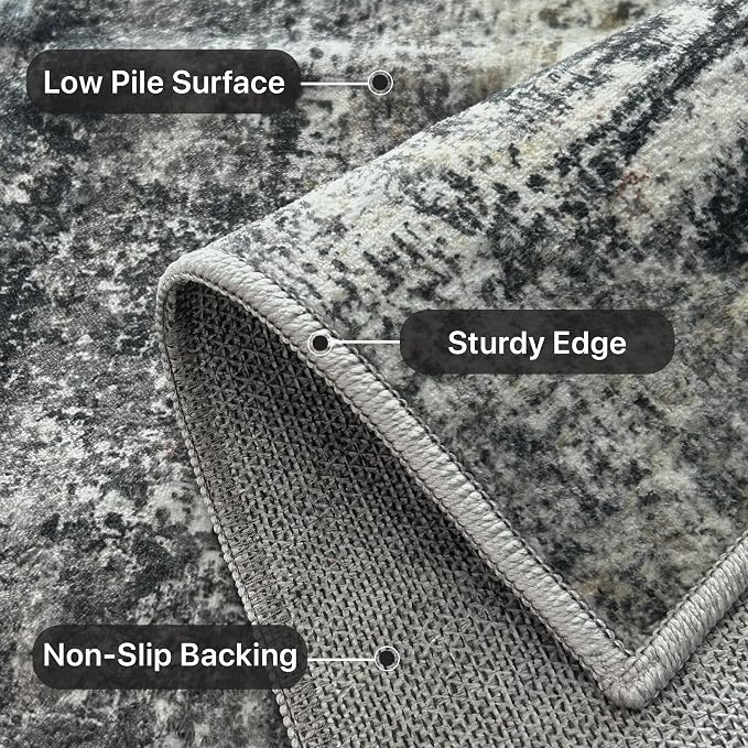Runner Rug for Hallway Kitchen 2x7 Machine Washable Runners Rug for Entryway - Image 7