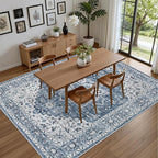4x6 Area Rugs for Living Room: Washable Rug Soft Vintage Boho Medallion Carpet - Image 5