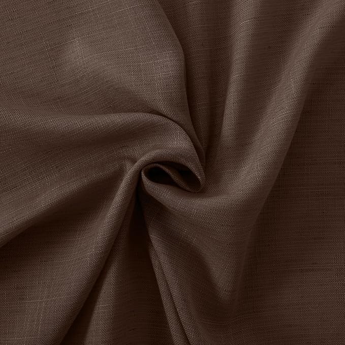 BGment Brown Linen Curtains 84 Inch Length 2 Panels - Image 9