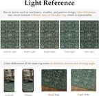 5x7 Washable Area Rug for Living Room Bedroom Vintage Green Soft Low Pile - Image 6