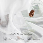 NICETOWN Sheer Curtain Panels Grommet - Image 4