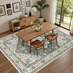 4x6 Area Rugs for Living Room: Washable Rug Soft Vintage Boho Medallion Carpet - Image 4